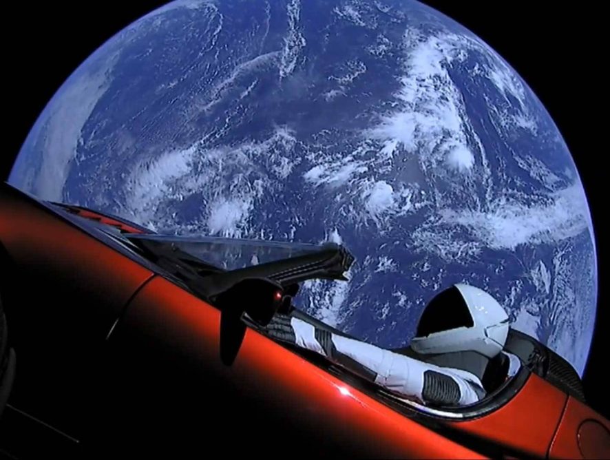 About a car in space & a blog